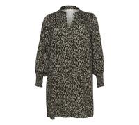 KAFFE CURVE Robe 'Mahlena' taupe / noir, Taille 48