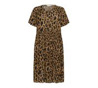 KAFFE CURVE Robe 'Molly Ami' marron / noir, Taille 52