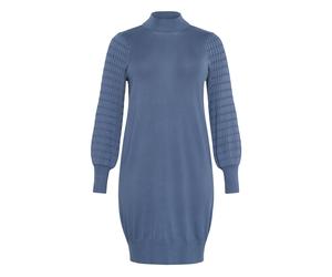 KAFFE CURVE Robes en maille 'Lini' bleu, Taille 5XL-6XL