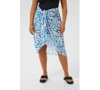 KAFFE CURVE Serviette de plage 'Lea' azur / blanc, Taille S/M