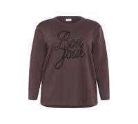 KAFFE CURVE Sweat-shirt 'Berla' brun foncé, Taille M