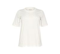 KAFFE CURVE T-shirt argent / blanc, Taille XL