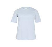 KAFFE CURVE T-shirt bleu ciel / transparent, Taille XXL