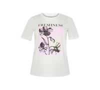 KAFFE CURVE T-shirt 'KC Crie' violet clair / noir / blanc, Taille XL