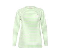 KAFFE CURVE T-shirt 'KC Lia' vert clair / blanc, Taille 7XL