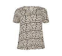 KAFFE CURVE T-shirt 'Mella' beige / ivoire / noir, Taille M