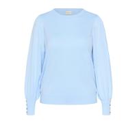 Kaffe Curve - Tricot à Col Rond - Femme - Pulls - Bleu - Taille: 44 FR