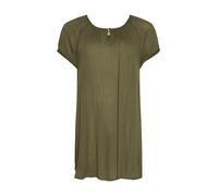 Kaffe Curve Plus-Size Women's Tunic Short Sleeves Round Neck Relaxed Fit