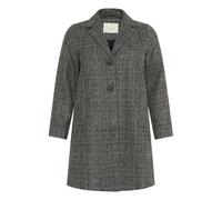 KAFFE CURVE Veste mi-saison 'KCvianna' gris / noir / blanc, Taille 5XL