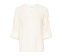 Kaffe, Femme, Blouses et Chemises, Beige, Taille: 42 FR Blouse Simple avec Col en V et Boutons