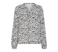 Kaffe, Femme, Blouses et Chemises, Blanc, Taille: 46 FR Chemisier à Lignes Graphiques et Col en V