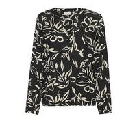 Kaffe, Femme, Blouses et Chemises, Noir, Taille: 38 FR Haut de Blouse à Fleurs Peintes Abstraites