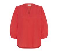 Kaffe, Femme, Blouses et Chemises, Rouge, Taille: 48 FR Chemisier Hibiscus avec Manches ¾