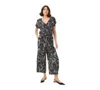 Kaffe, Femme, Combinaisons et Ensembles, Noir, Taille: 46 FR Combinaison avec Imprimé Graphique et Jambes Larges