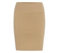 KAFFE Femme Kaffe Women's Jersey Mini Above Knee Length Elastic Skirt, Light Brown, S EU