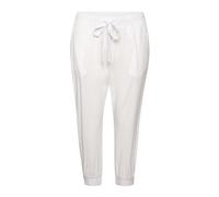 Kaffe, Femme, Pantalons, Blanc, Taille: 40 FR Pantacourt en coton doux craie