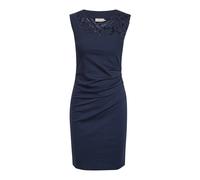 Kaffe, Femme, Robes, Bleu, Taille: 36 FR Robe Vivi Midnight Marine avec Dentelle