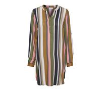 Kaffe, Femme, Robes, Multicolore, Taille: 40 FR Robe Chemise à Rayures Vert/Rose