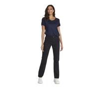 KAFFE Femme Straight Leg Pants High Waist Jeans, Black Deep, 34 EU