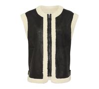 Kaffe Gilet 'Kapernille' crème / noir, Taille XXL