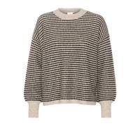Kaffe - Gris Plume/ Noir Pull en Tricot - Femme - Pulls - Gris - Taille: 46 FR