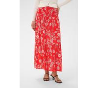 Kaffe Jupe 'KAMaxi' rouge / noir / blanc, Taille 34-36