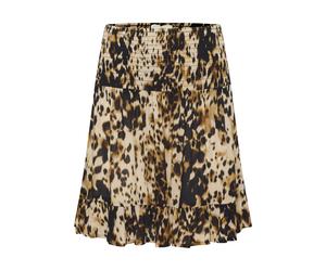 Kaffe Jupe 'KAThora Amber' beige clair / marron / brun foncé, Taille 40
