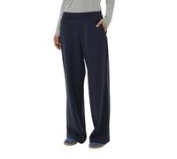 KAFFE Kaffe Women's Pants High-Waisted Elastic Waist Wide Legs Regular Fit Pockets - Trousers - KAvalley Pants - Femme