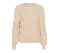 Kaffe - KAlone Knit Pullover - Femme - Pulls - Beige - Taille: 42 FR