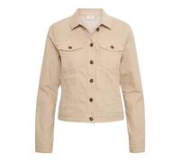 Kaffe - Kazelina Denim Jacket - Femme - Vestes - Beige - Taille: 38 FR