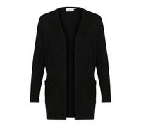 Kaffe - Long Gilet Ouvert avec Poches - Femme - Pulls - Noir - Taille: 38 FR