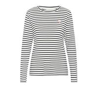 KAFFE Long Sleeved T-Shirt Striped Blouse with Round Neck Femme