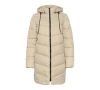 Kaffe - Manteau Gris Matelassé avec Capuche - Femme - Manteaux - Gris - Taille: 46 FR