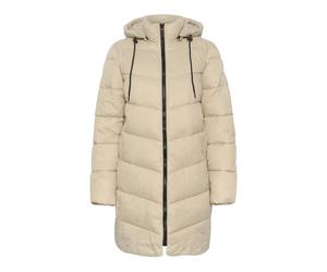 Kaffe - Manteau Gris Matelassé avec Capuche - Femme - Manteaux - Gris - Taille: 46 FR