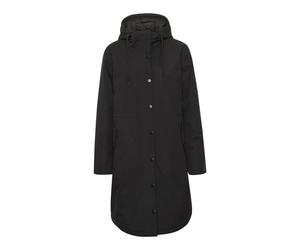 Kaffe - Manteau Long Noir Profond Élégant - Femme - Manteaux - Noir - Taille: 46 FR
