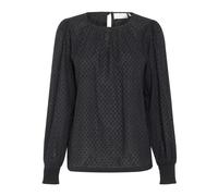 Kaffe - Noir Profond Blouse à Poignets Smock - Femme - Blouses et Chemises - Noir - Taille: 42 FR