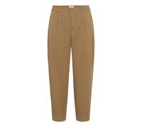 Pantalon chino crop femme KAFFE Merle Marron 44