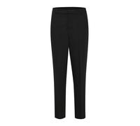 KAFFE Women's Trousers Regular Fit Zipper Fastening Cropped Length Straight Legs