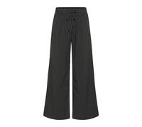 Kaffe - Pantalon à rayures à taille élastique Noir/Craie - Femme - Pantalons - Noir - Taille: 44 FR