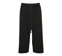 Kaffe - Pantalon Noir Court avec Large Ceinture - Femme - Pantalons - Noir - Taille: 36 FR