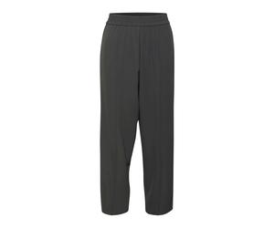 Kaffe - Pantalon Noir Oyster Cropped avec Taille Élastique - Femme - Pantalons - Gris - Taille: 38 FR