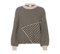 Kaffe - Pull à Rayures en Gris/Noir - Femme - Pulls - Multicolore - Taille: 46 FR