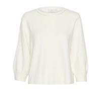 Kaffe - Pull en Tricot Doux avec Détail Similisten - Femme - Pulls - Blanc - Taille: 38 FR