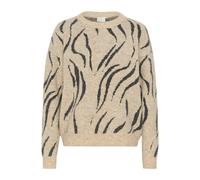 Kaffe Pull-over 'Billie' beige chiné / noir, Taille L