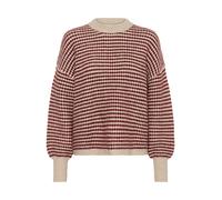 Kaffe Pull-over 'Ellery' beige / lie de vin, Taille XL