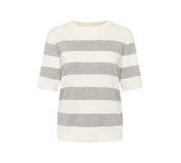 Kaffe Pull-over 'KALizza' gris / blanc cassé, Taille M