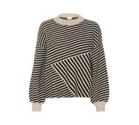 Kaffe Pull-over 'Verana' beige / noir, Taille XXL