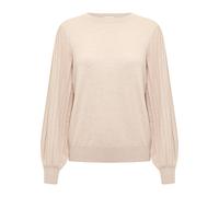 Kaffe - Pull Tricot Classique Sable Melange - Femme - Pulls - Beige - Taille: 40 FR