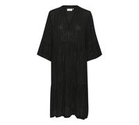 Kaffe Robe-chemise 'KA Liv' noir / argent, Taille 34