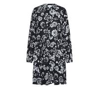 Kaffe Robe-chemise 'KAEvity' gris clair / noir, Taille 44